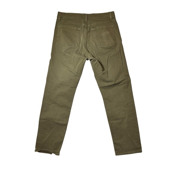 Flint and Tinder Straight Fit Chinos Khakis Olive Green Mens Size 32x29 - Picture 6 of 8